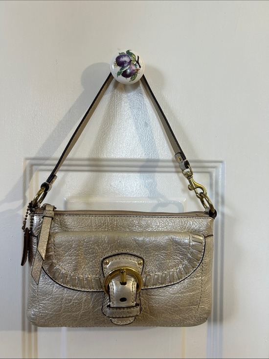 Coach Handbags - Coach Vintage Metallic Leather Mini Bag